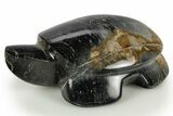 Carved Picasso Marble Turtle - Utah #308614-1